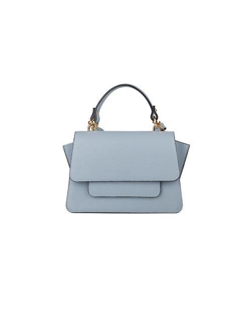 Sac GM1596 en cuir  bleu ciel - 25x15x5cm