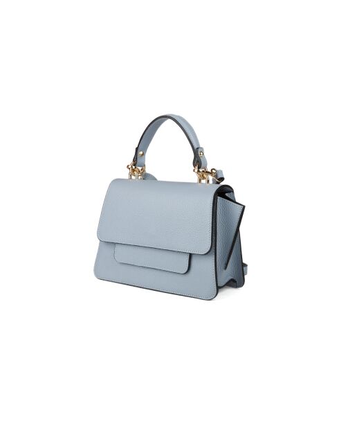 Sac GM1596 en cuir  bleu ciel - 25x15x5cm