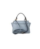 Borsa in pelle blu cielo GM1596 - 25x15x5cm