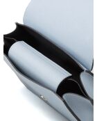 Borsa in pelle blu cielo GM1596 - 25x15x5cm