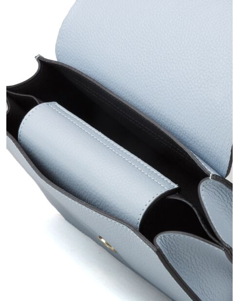 Sac GM1596 en cuir  bleu ciel - 25x15x5cm