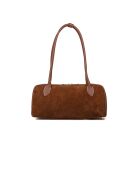 GM1518 walnussbraune Ledertasche - 35x17x11cm