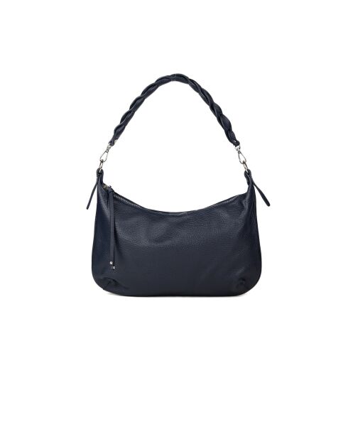 GM1511 nachtblauwe leren tas - 42x26x7cm