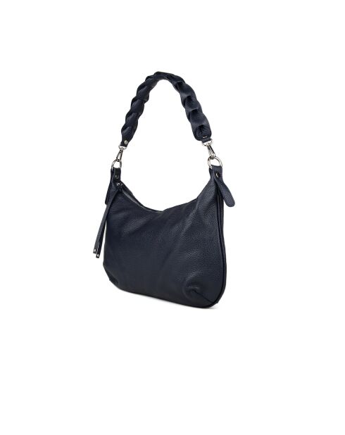 GM1511 nachtblauwe leren tas - 42x26x7cm