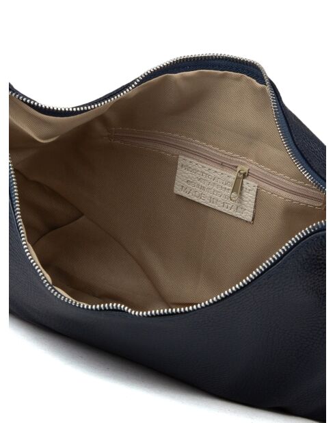 GM1511 nachtblauwe leren tas - 42x26x7cm