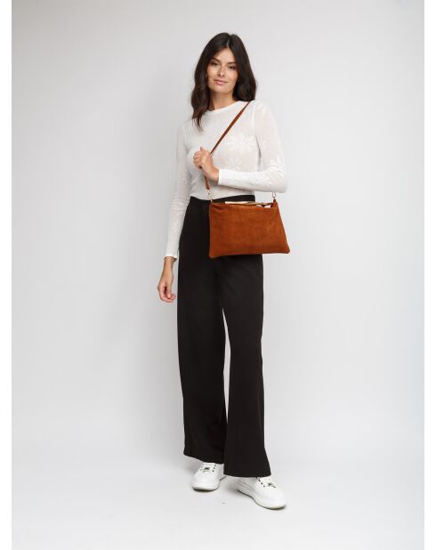 GM1612 walnussbraune Ledertasche - 30x18x7cm