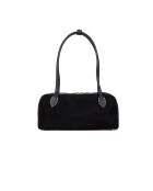 GM1518 zwarte leren tas - 35x17x11cm