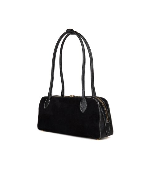 GM1518 schwarze Ledertasche - 35x17x11cm