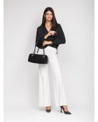 GM1518 zwarte leren tas - 35x17x11cm