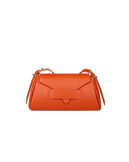 GM1525 terracotta leren tas - 32x18x11cm
