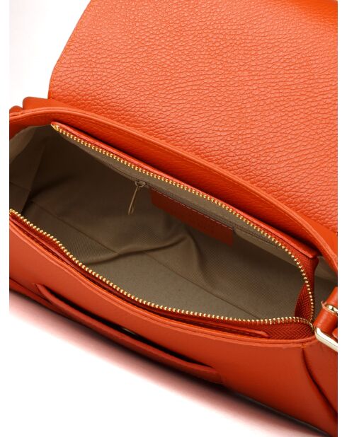 GM1525 terracotta leren tas - 32x18x11cm