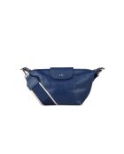 GM1571 marineblaue Ledertasche - 28x21x15cm