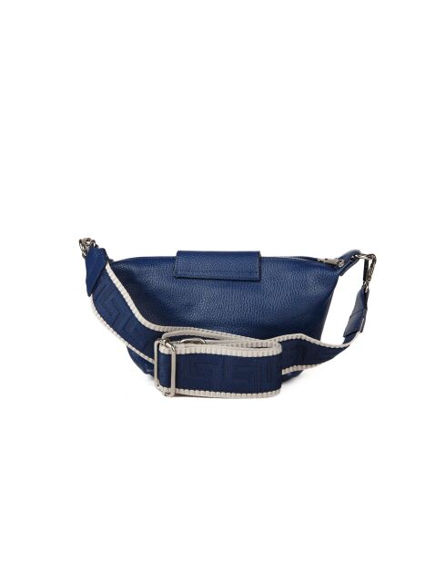 GM1571 marineblaue Ledertasche - 28x21x15cm