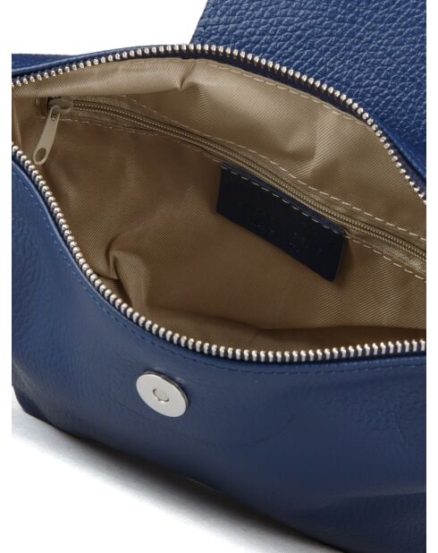 GM1571 marineblaue Ledertasche - 28x21x15cm