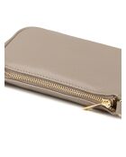 GM1557 helltaupefarbene Ledertasche - 22x13x7cm