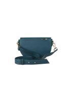 GM1606 donkerblauwe leren tas - 24x14x8cm