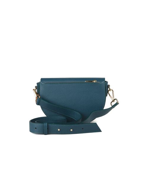 GM1606 donkerblauwe leren tas - 24x14x8cm