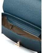 GM1606 donkerblauwe leren tas - 24x14x8cm