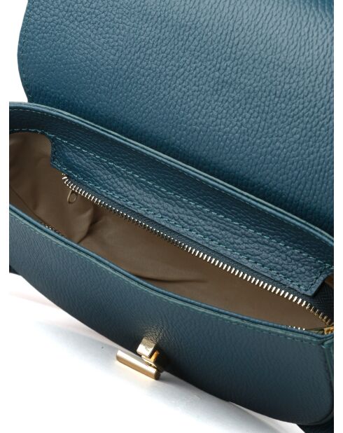 GM1606 donkerblauwe leren tas - 24x14x8cm