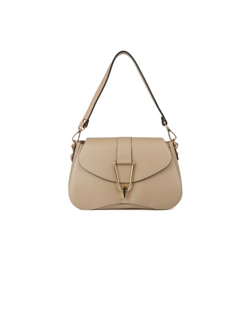 GM1579 beigegraue Ledertasche - 28x16x8cm