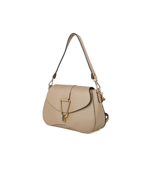 GM1579 beigegraue Ledertasche - 28x16x8cm