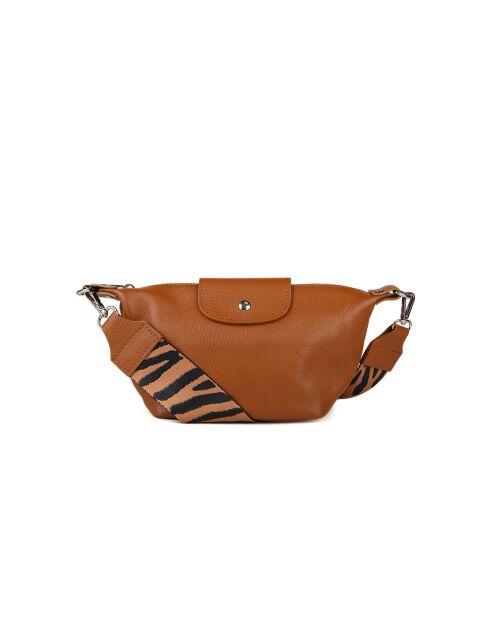 GM1571 goldbraune Ledertasche - 28x21x15cm