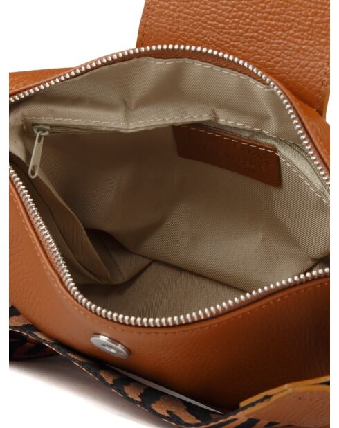 GM1571 goldbraune Ledertasche - 28x21x15cm