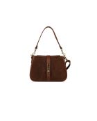 GM1610 bruine leren tas - 25x17x7cm