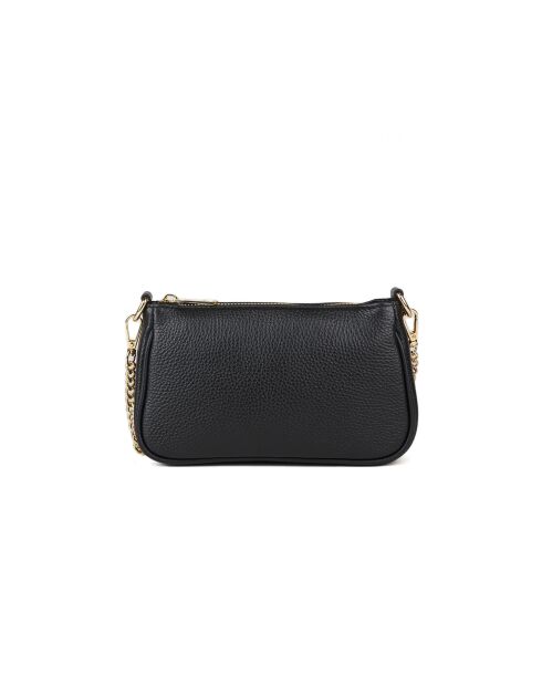 Sac GM1557 en cuir  noir - 22x13x7cm