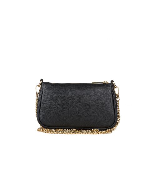 Sac GM1557 en cuir  noir - 22x13x7cm