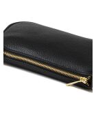 Sac GM1557 en cuir  noir - 22x13x7cm