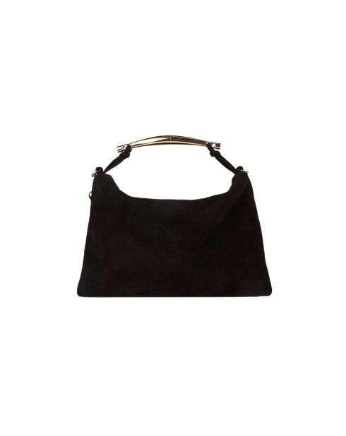GM1612 schwarze Ledertasche - 30x18x7cm