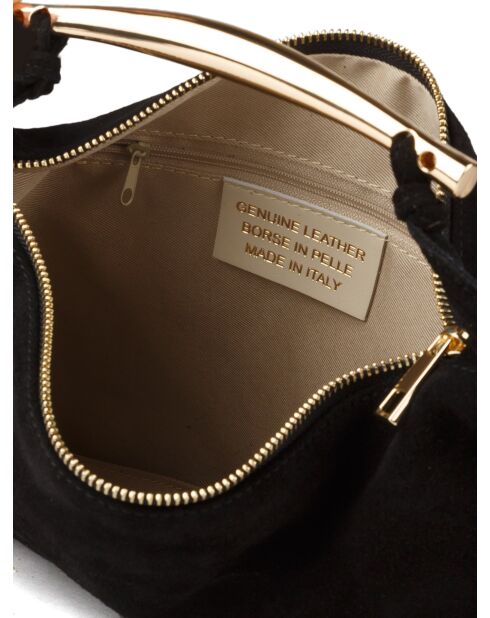 GM1612 schwarze Ledertasche - 30x18x7cm