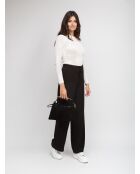 GM1612 schwarze Ledertasche - 30x18x7cm