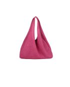 GM1574 fuchsiafarbene Ledertasche - 32x20x10cm