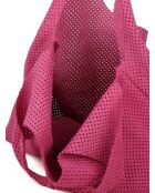 GM1574 fuchsiafarbene Ledertasche - 32x20x10cm