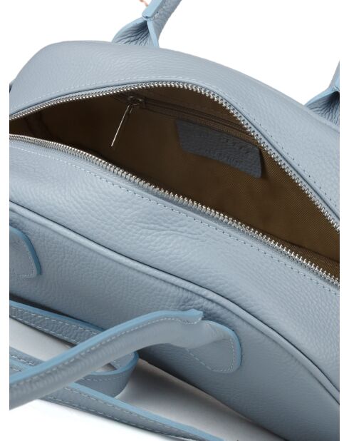 Sac GM1597 en cuir  bleu ciel - 30x15x12cm