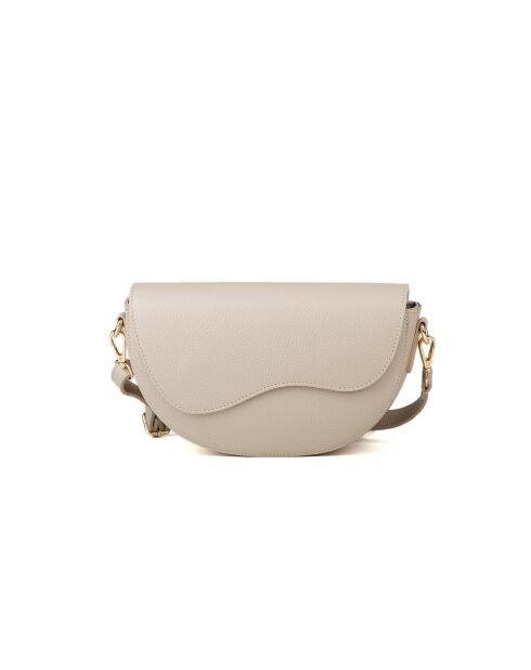 Borsa GM1576 in pelle beige chiaro - 24x17x10cm