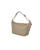 GM1586 beige grijze leren tas - 30x17x10cm