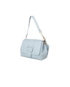 GM1601 himmelblaue Ledertasche - 25x18 x8cm