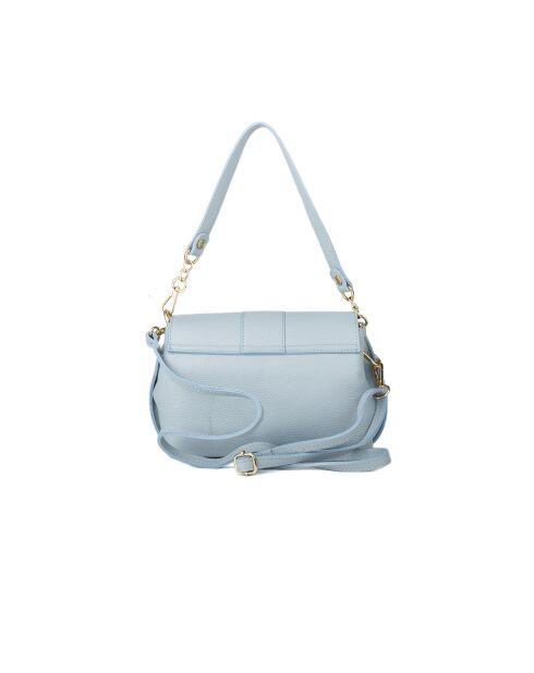 Bolso de piel azul cielo GM1601 - 25x18 x8cm
