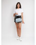 GM1601 himmelblaue Ledertasche - 25x18 x8cm