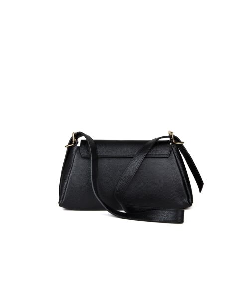 GM1525 zwarte leren tas - 32x18x11cm