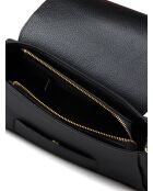 GM1525 zwarte leren tas - 32x18x11cm