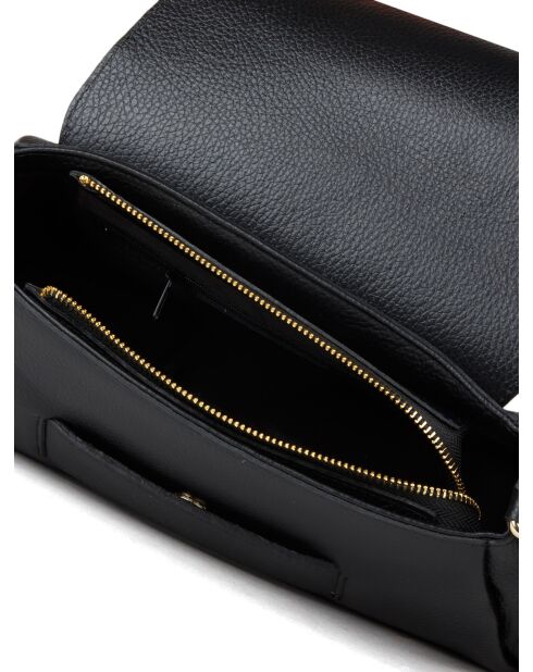 GM1525 zwarte leren tas - 32x18x11cm