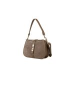 Sac GM1610 en cuir  taupe - 25x17x7cm