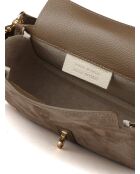 Sac GM1610 en cuir  taupe - 25x17x7cm