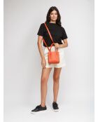 GM1590 terracotta leren tas - 18x20x14cm