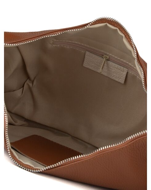 Sac GM1511 en cuir  marron - 42x26x7cm