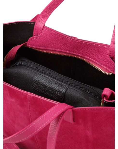 Borsa GM1588 in pelle fucsia - 30x25x8cm